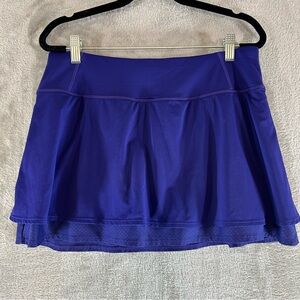 ATHLETA Split Time Skort Size Medium Purple Tennis Skirt Built in Shorts